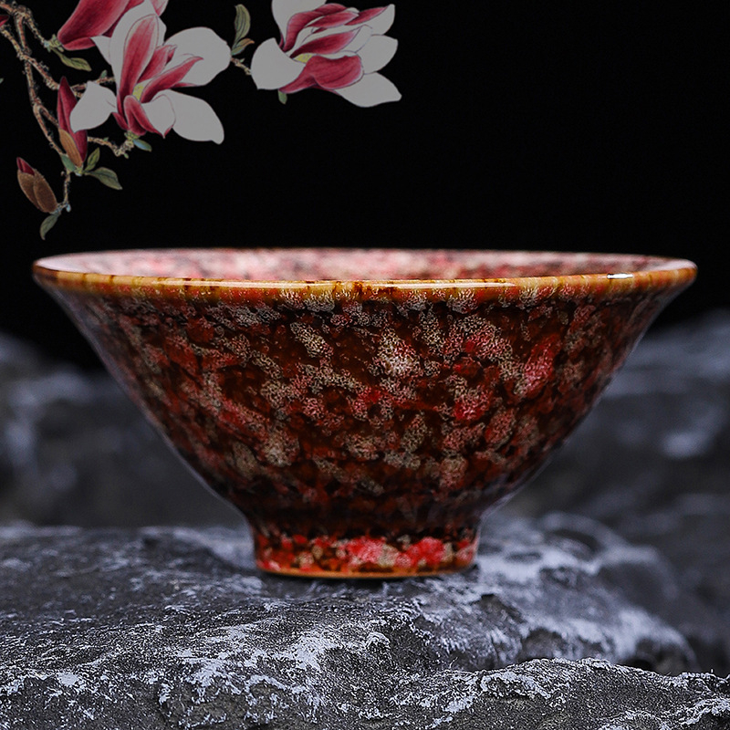 Set ceramic Gongfu pentru ceai: ceașcă principală, ceașcă de degustare, bol mare pentru ceai și suport pentru ceai – cadou