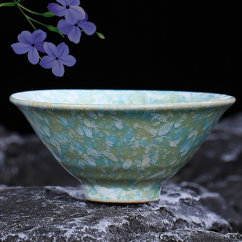 Set ceramic Gongfu pentru ceai: ceașcă principală, ceașcă de degustare, bol mare pentru ceai și suport pentru ceai – cadou