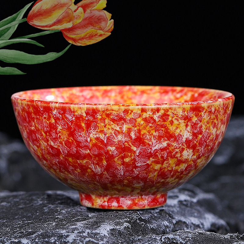 Set ceramic Gongfu pentru ceai: ceașcă principală, ceașcă de degustare, bol mare pentru ceai și suport pentru ceai – cadou