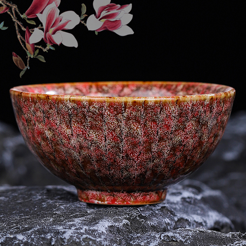 Set ceramic Gongfu pentru ceai: ceașcă principală, ceașcă de degustare, bol mare pentru ceai și suport pentru ceai – cadou