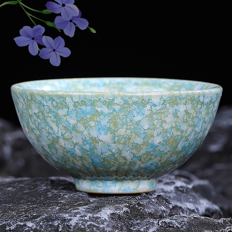Set ceramic Gongfu pentru ceai: ceașcă principală, ceașcă de degustare, bol mare pentru ceai și suport pentru ceai – cadou