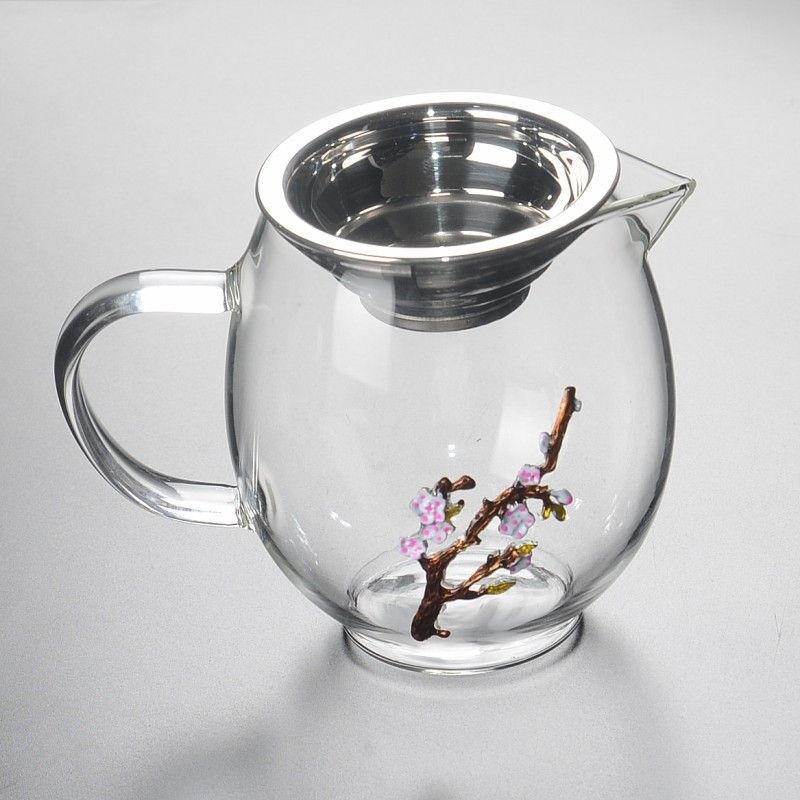 Σετ Gongfu τσαγιού από γυαλί υψηλής θερμικής αντοχής, με μεγάλο κανάκι για ομοιόμορφη χορήγηση τσαγιού, διαχωριστή τσαγιού και φίλτρο τσαγιού