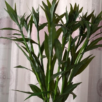 Bambus norocos artificial pentru decorul sufrageriei, plantă din mătase