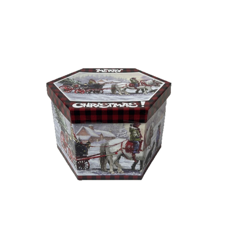 Set de 14 globulețe de Crăciun, 8 cm, în cutie cadou pentru decorarea bradului