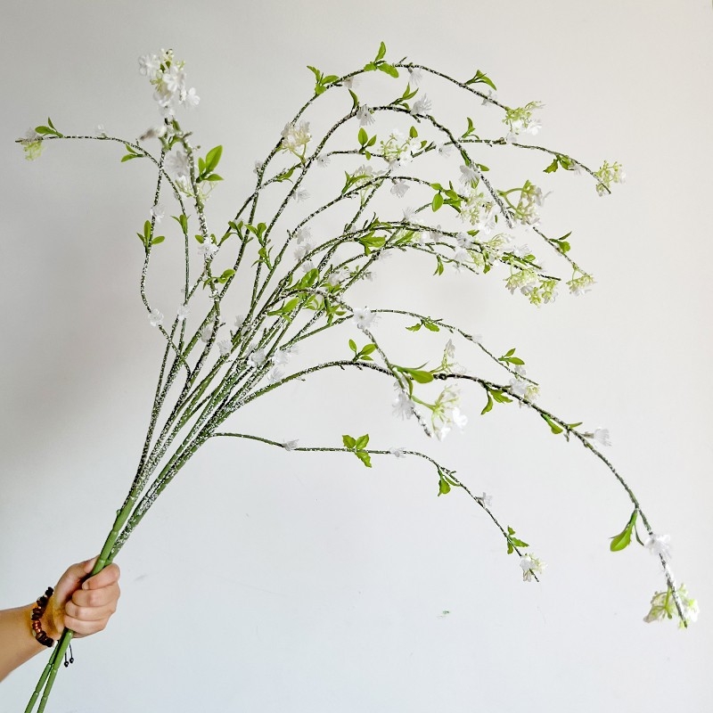 Flori artificiale Snow Willow de înaltă calitate pentru decor de nuntă și amenajări de interior