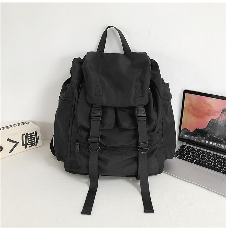 Naylon ruksak Harajuku, urbani stil, unisex, 36–55 L, pretinac za 16-inčni prijenosnik, za outdoor i studentsku upotrebu