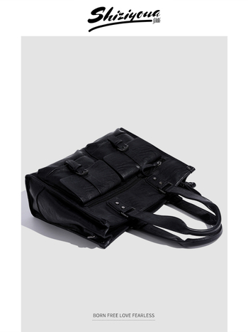 Unisex kožna poslovna torba za 8-inčni laptop