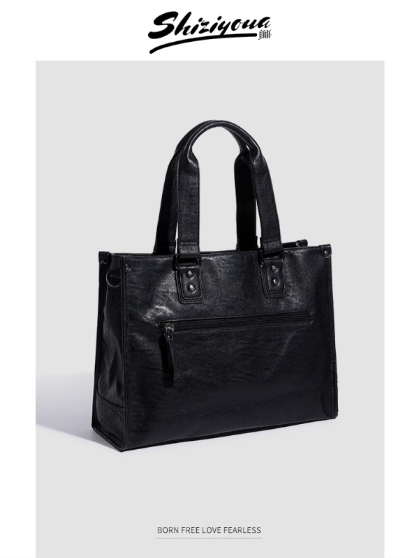 Unisex kožna poslovna torba za 8-inčni laptop
