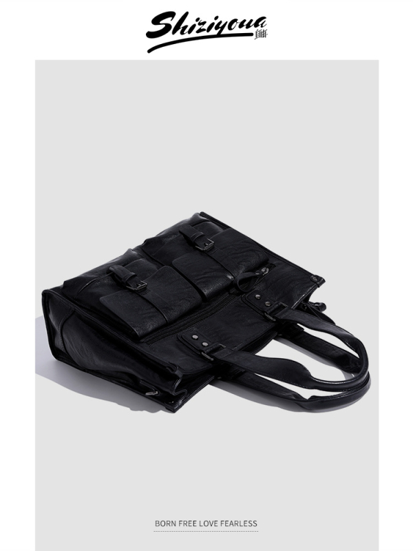 Unisex kožna poslovna torba za 8-inčni laptop