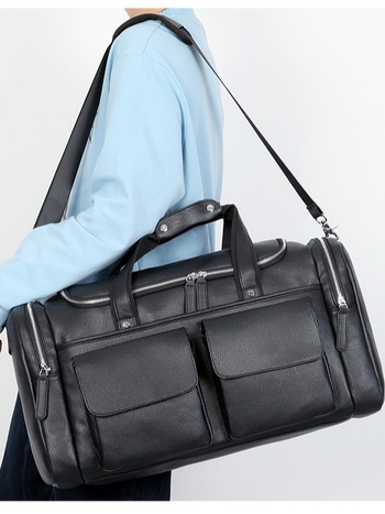Muška torba za vježbanje od PU kože, crossbody preko ramena, velika kapaciteta 20–35L
