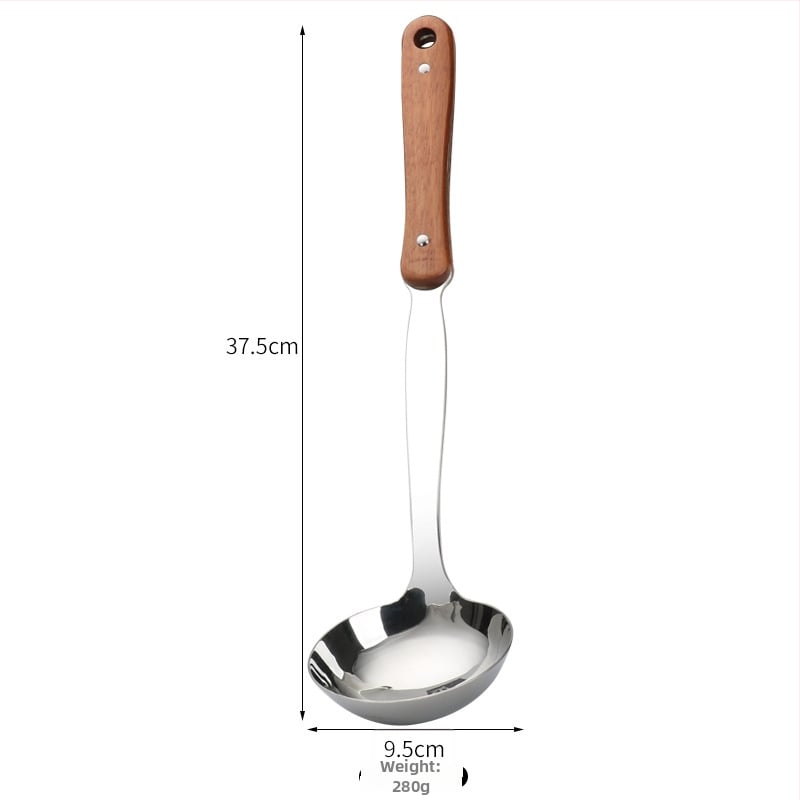 Set spatulă și lingură din oțel inoxidabil 304, cu mâner lung, fără acoperire, pentru gătit și prăjit, pentru uz casnic și comercial, în stoc.