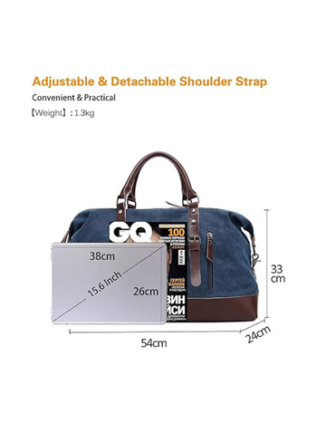 Platnena putna torba za putovanje, velika kapaciteta 20–35 L, unisex, nošenje preko ramena i ručno nošenje