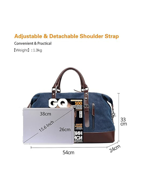 Platnena putna torba za putovanje, velika kapaciteta 20–35 L, unisex, nošenje preko ramena i ručno nošenje