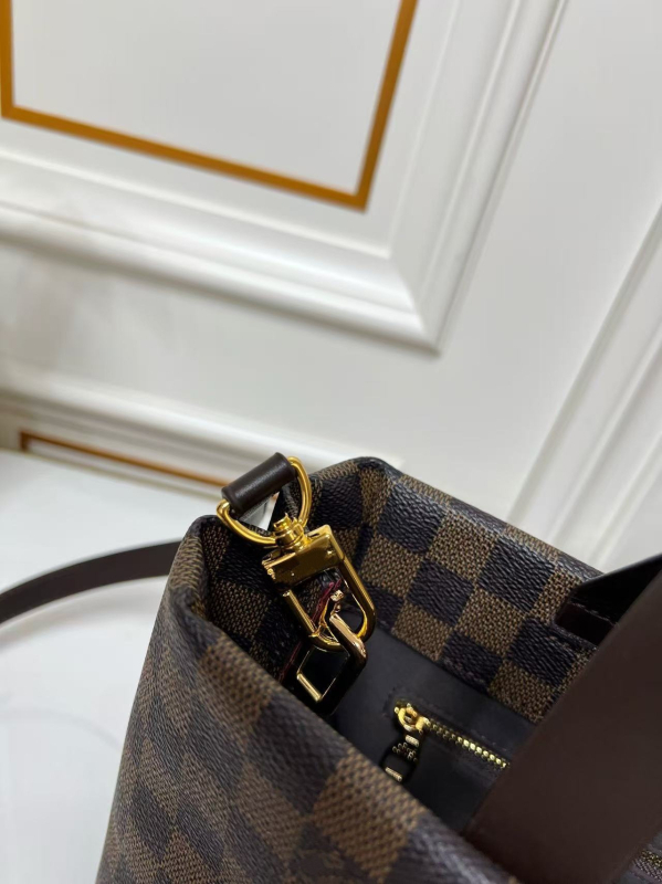 Muška Shopper torba L's Family — jednostavna tote torba preko ramena, PVC materijal, karirani uzorak, podstava od platna