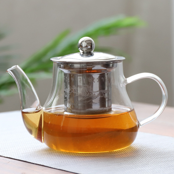 Set de ceai Kung Fu din sticlă rezistentă la temperatură, cu tavă de ceai, căni mici și ceainic – pentru casă, living și birou