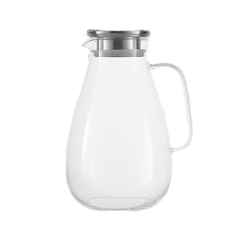 Ceainic din sticlă pentru apă rece, rezistent la temperaturi înalte, capacitate mare – pentru cold brew și ceai, stil nordic, calitate alimentară