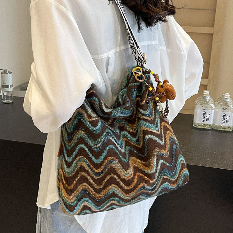 Ženska crossbody torba, novi stil, velika kapaciteta, platnena torba u stilu kante