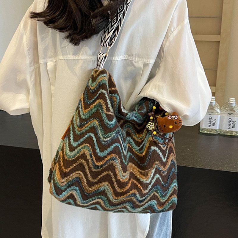 Ženska crossbody torba, novi stil, velika kapaciteta, platnena torba u stilu kante