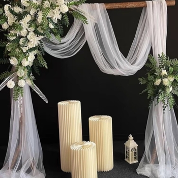 Arcuri din lemn personalizate pentru nunți cu temă pădure, decor exterior pentru gazon, suporturi din lemn cu fundal de trunchi de copac