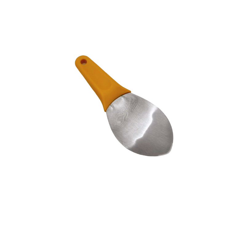 Cuțit din oțel inoxidabil pentru tăiere mango cu despărțitor de sâmburi – funcție dublă, lingură pentru pulpă