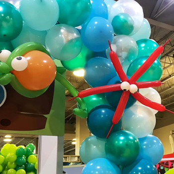 Set de arcuri de baloane cu temă oceanică pentru petreceri – lanț decorativ de baloane