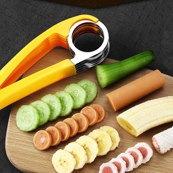 Tăietor din oțel inoxidabil pentru banane, cârnați, șuncă și castraveți