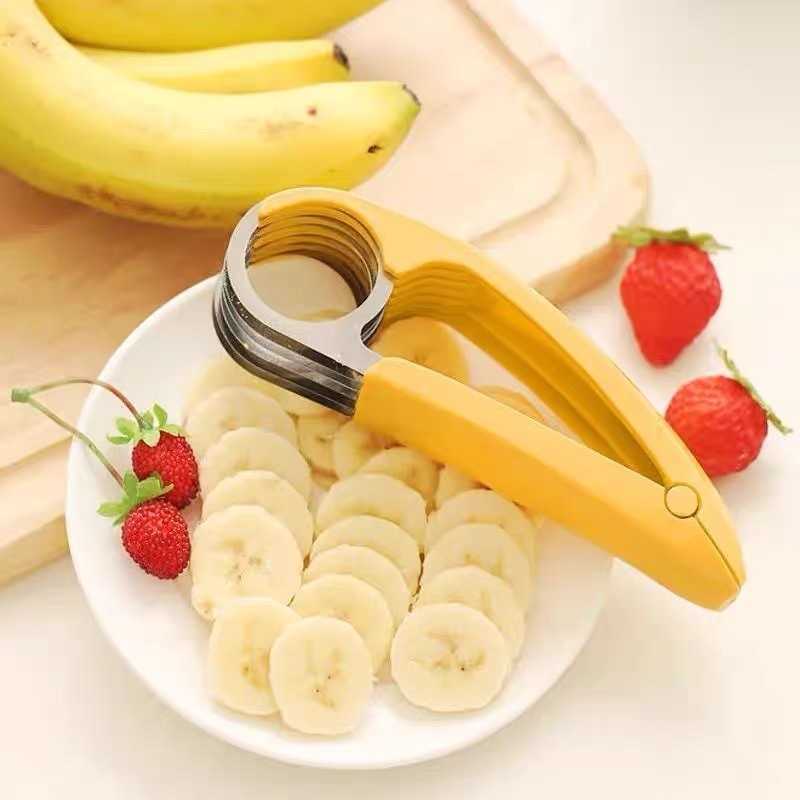 Tăietor din oțel inoxidabil pentru banane, cârnați, șuncă și castraveți