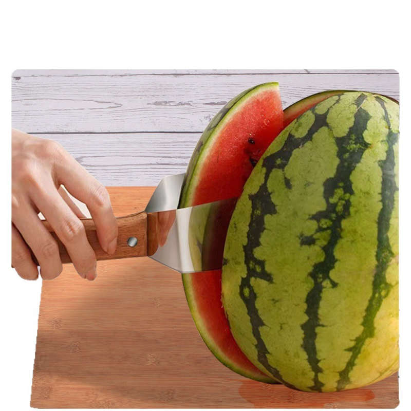Unealtă din oțel inoxidabil pentru tăiere pepene – separator triunghiular pentru fructe uz casnic