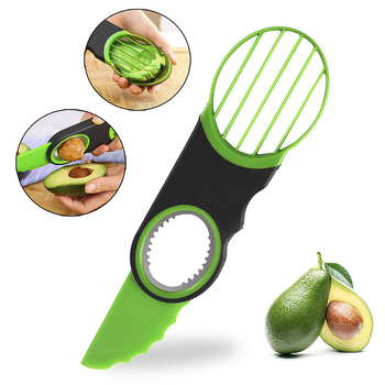 Tăietor de fructe 3 în 1 pentru kiwi și avocado – feliator, scoatere de sâmburi, cuțit