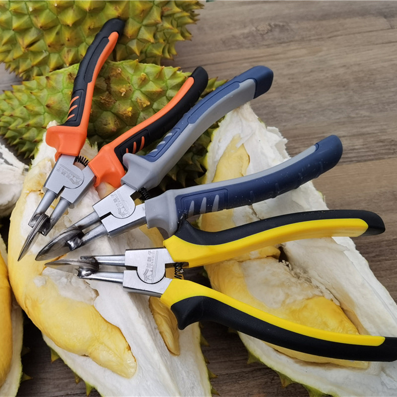 Deschizător de durian Musang King cu cuțit din oțel inoxidabil și clește