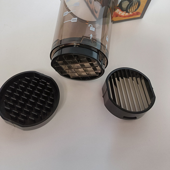 Tăietor de bucătărie multifuncțional pentru legume și fructe, tăietor cu cupă pentru ceapă și căpșuni, tăietor manual 3 în 1 pentru ouă, cuburi și fâșii