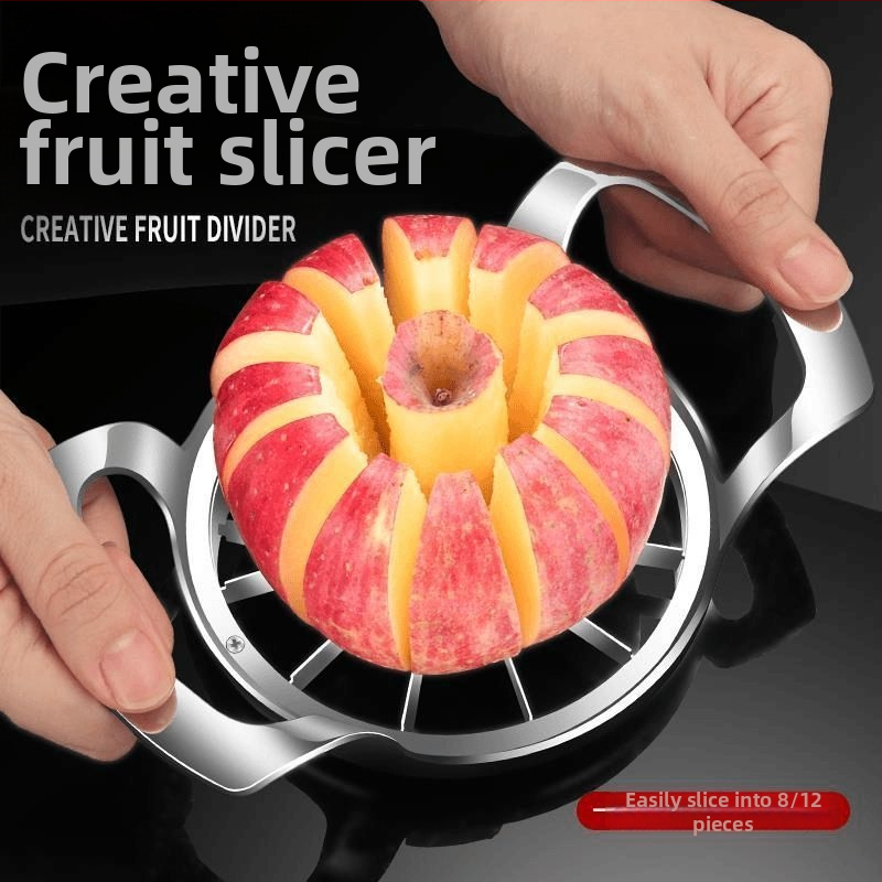 Tăietor de fructe din oțel inoxidabil pentru mere, pere și portocale – uz casnic