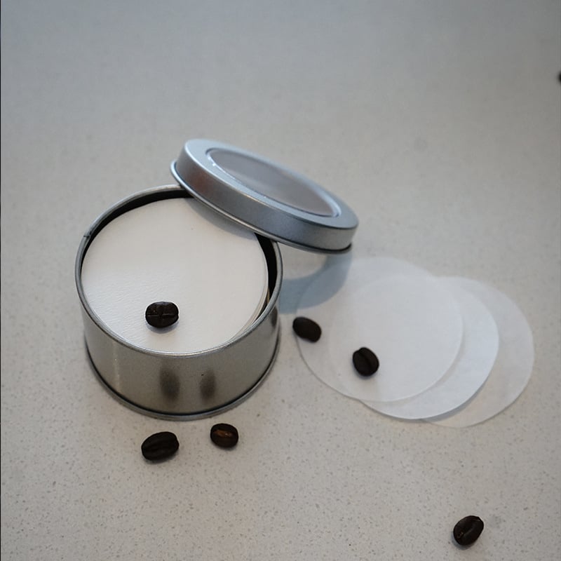 Filtru de cafea italian pentru extracție, circular, îngroșat, 100 de foi, cutie cadou