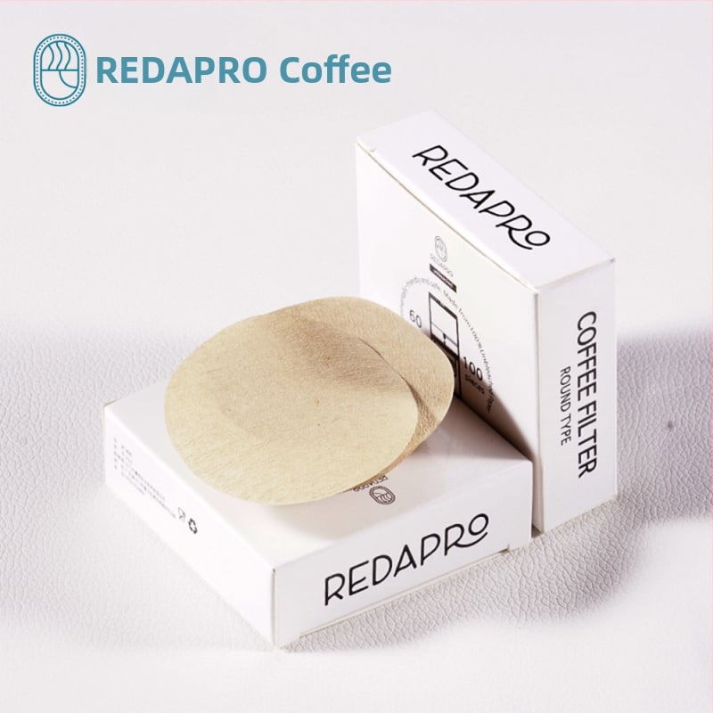 Jednorazový papier na filter na kávu, priemer 6 cm, vhodný pre moka hrniec a studenú extrakciu, prenosný, 100 ks