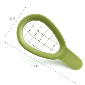 Cuțit de avocado din oțel inoxidabil 304, separator de pulpă de avocado, tăietor de kiwi și platou pentru salată de fructe