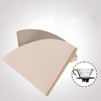 Filtru de cafea din pulpă de lemn brut, conic, ne-albit, 40 de foi, V01/V02