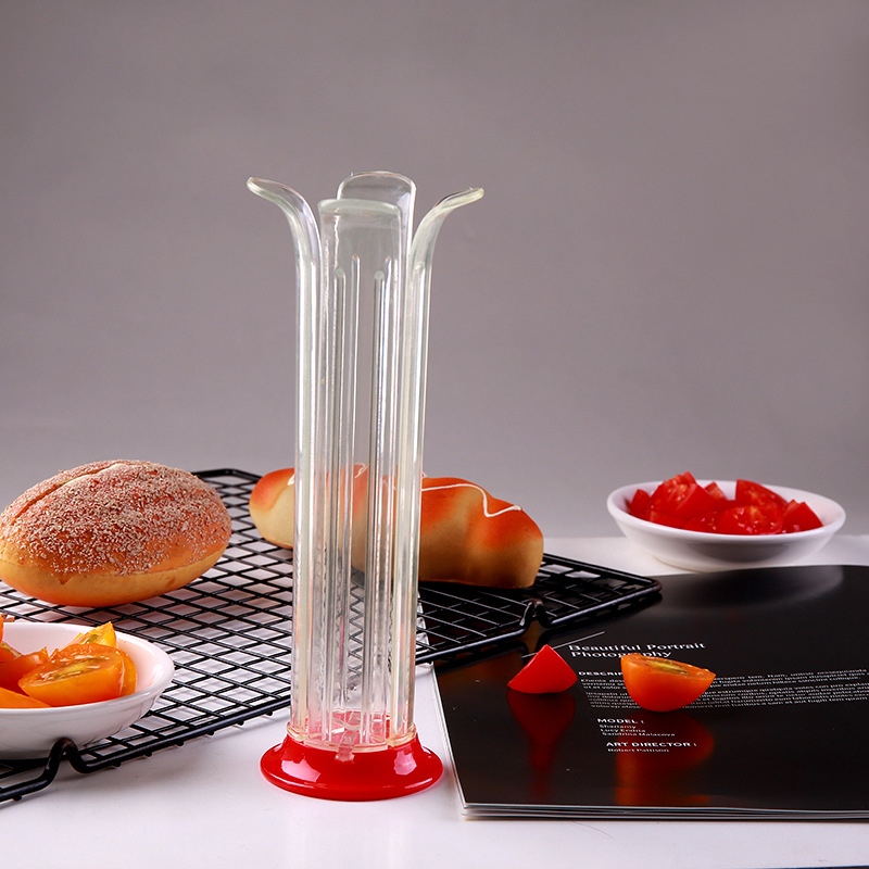 Tăietor pentru roșii cherry și separator de struguri – unealtă creativă de bucătărie pentru salate și pizza