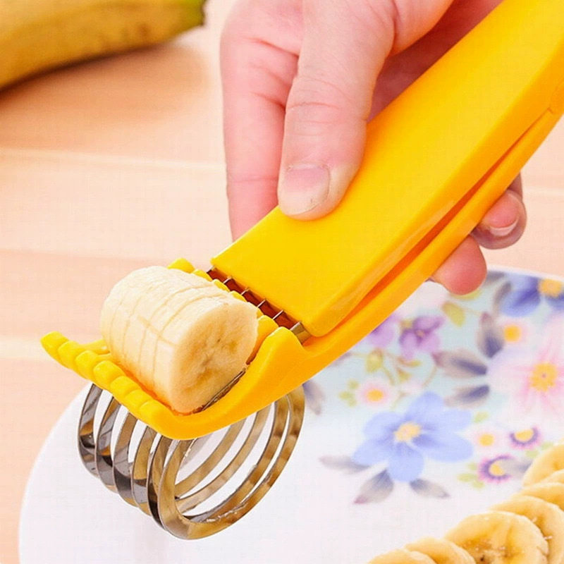 Tăietor de banane și secționator de fructe, oțel inoxidabil