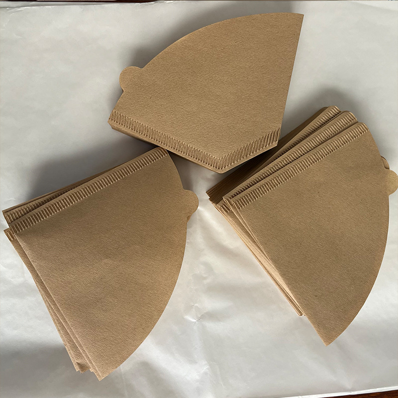 50 de foi de filtru pentru cafea, hârtie de filtru pentru preparare manuală, filtru con în formă de evantai