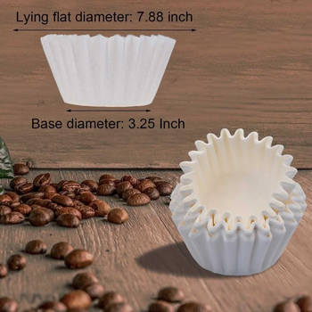 Hârtie de filtru cafea 155/185 pentru preparare prin turnare, filtru ondulat și filtru-ceașcă în formă de bol