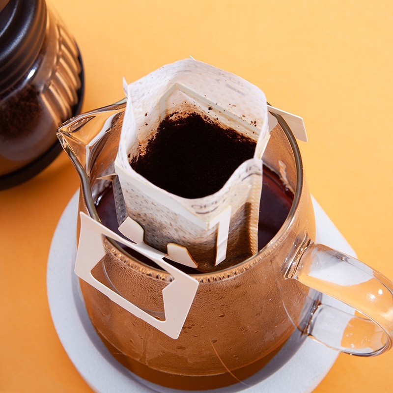 Filtru de cafea de unică folosință pentru preparare manuală, pungă filtrantă portabilă pentru cafea măcinată