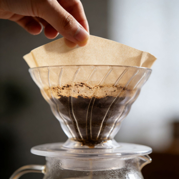 Filtru de cafea conic, hârtie alimentară, de unică folosință pentru aparatele de cafea