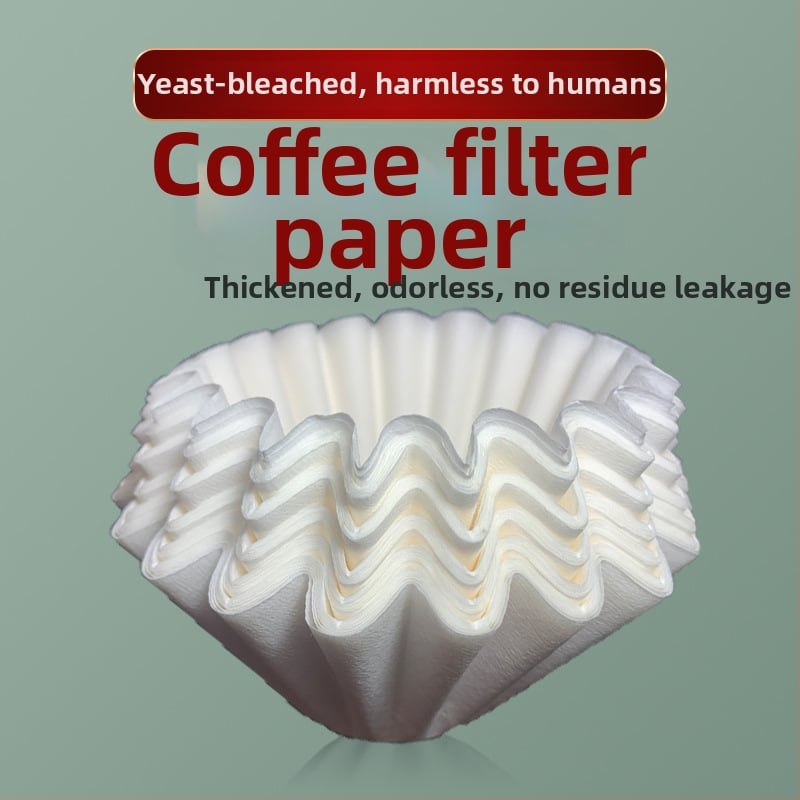 B02 Americký misový kávový filter a filtračný papier, biela, 185×50 mm, vlnitý, 2–4 šálky