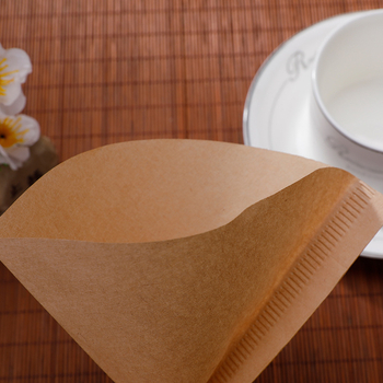 Filtru de cafea în formă de V, pulpă de lemn virgină, conic, pentru 1–4 porții, filtru pentru cafea la preparare manuală
