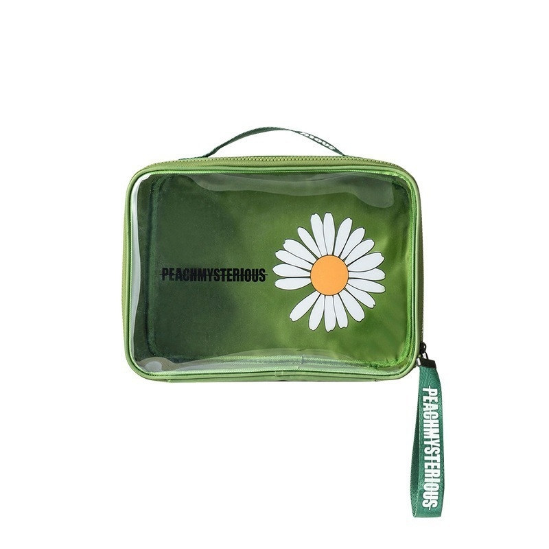 Daisy prozirna PVC kozmetička torbica, vodootporna, velika kapaciteta za putovanja