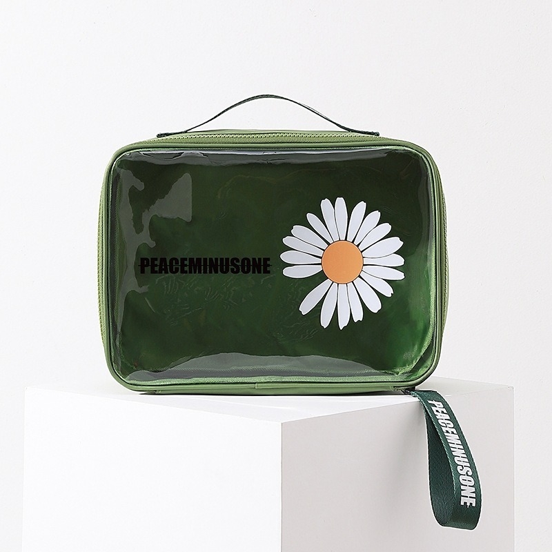 Daisy prozirna PVC kozmetička torbica, vodootporna, velika kapaciteta za putovanja