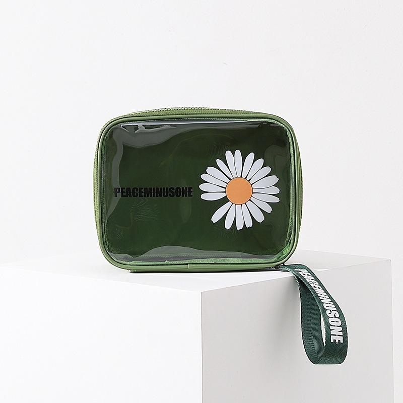 Daisy prozirna PVC kozmetička torbica, vodootporna, velika kapaciteta za putovanja