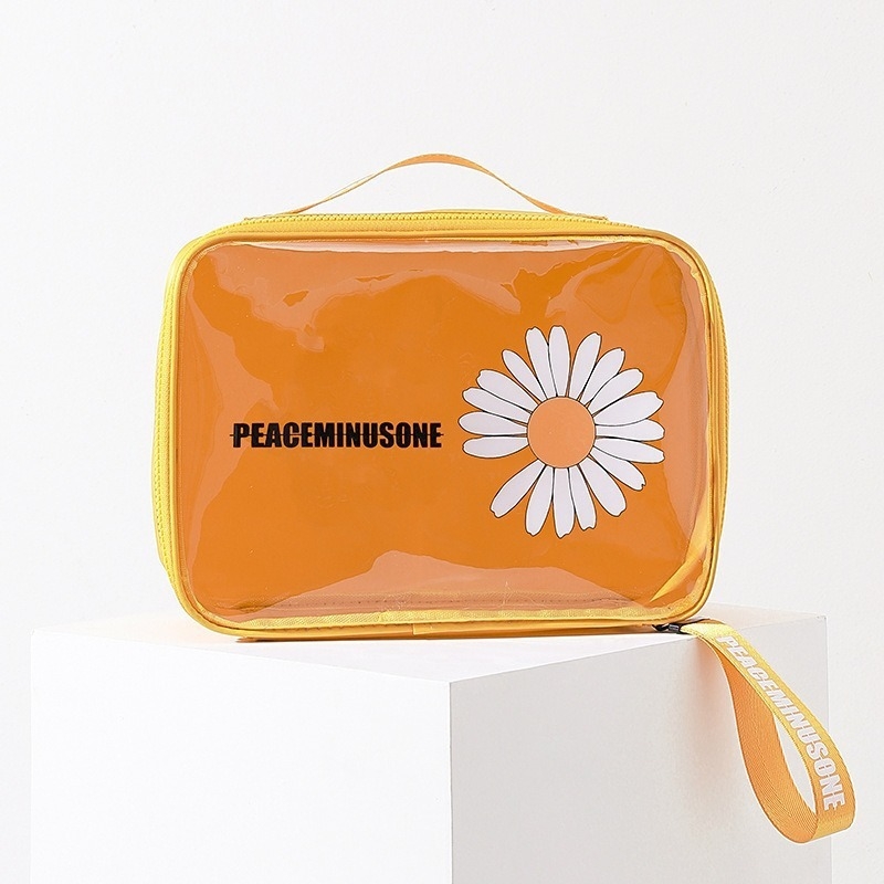 Daisy prozirna PVC kozmetička torbica, vodootporna, velika kapaciteta za putovanja