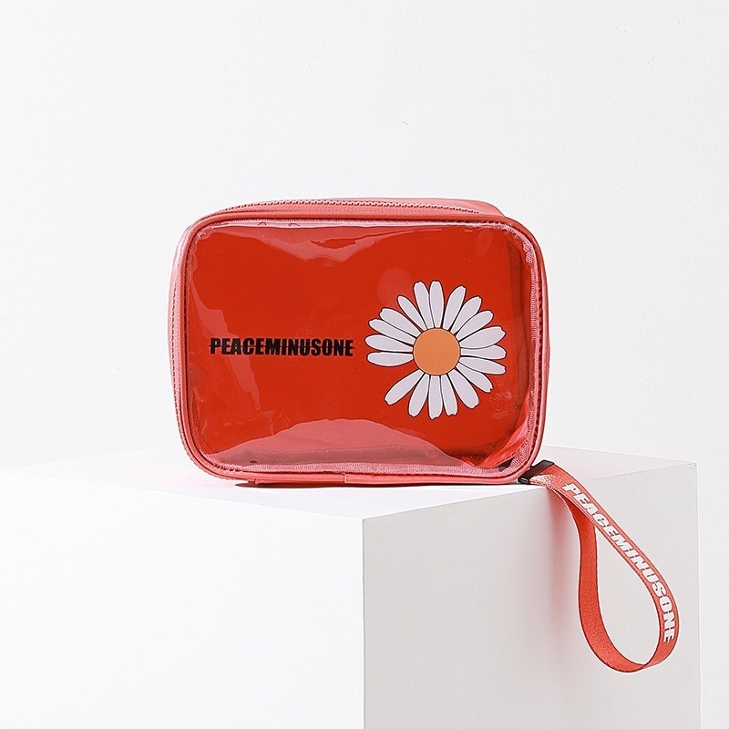 Daisy prozirna PVC kozmetička torbica, vodootporna, velika kapaciteta za putovanja