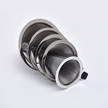 Set pour-over din oțel inoxidabil, cu filtru din plasă ultra-fină, fără hârtie